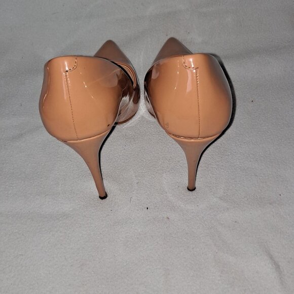 Steve Madden Pump Daisie Patent Leather Camel Size 8M - Picture 3 of 3